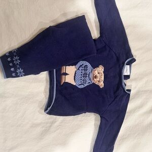 Polo Navy Blue with Bear Design